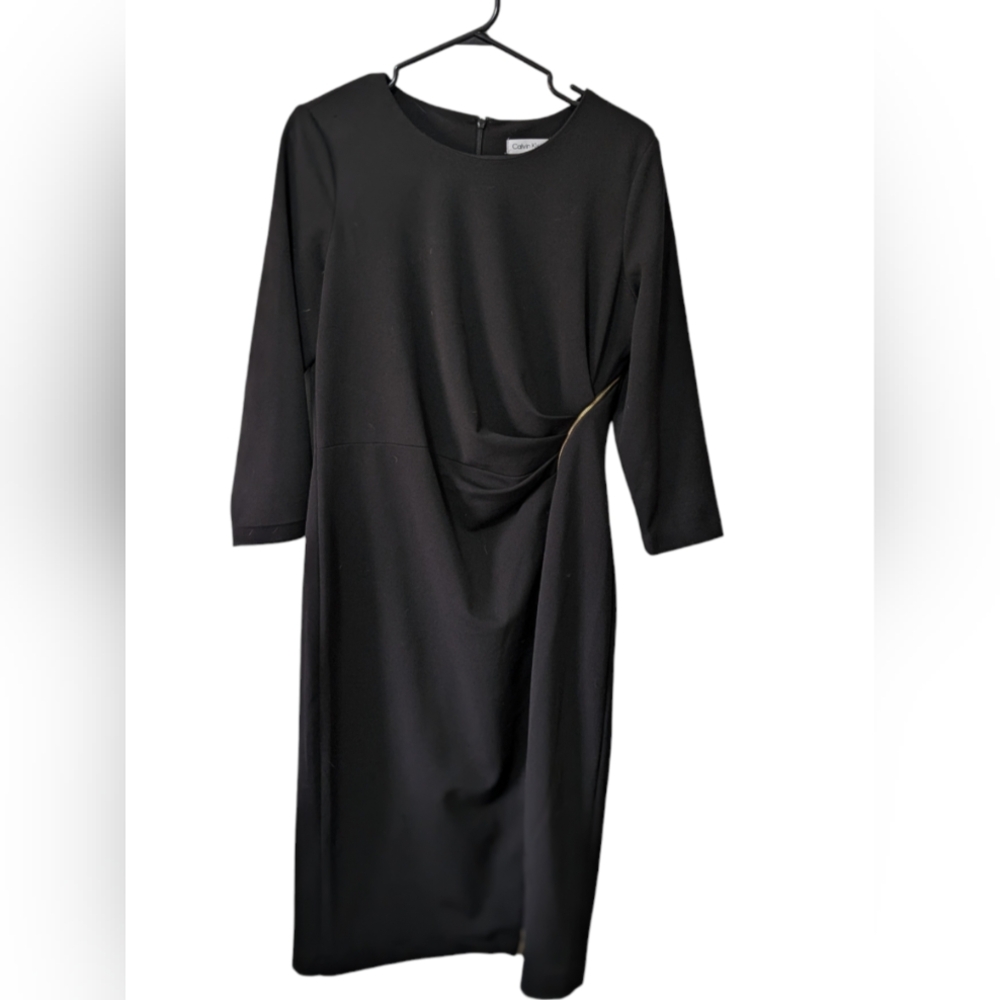Calvin Klein black fitted dress size 12 with flaws